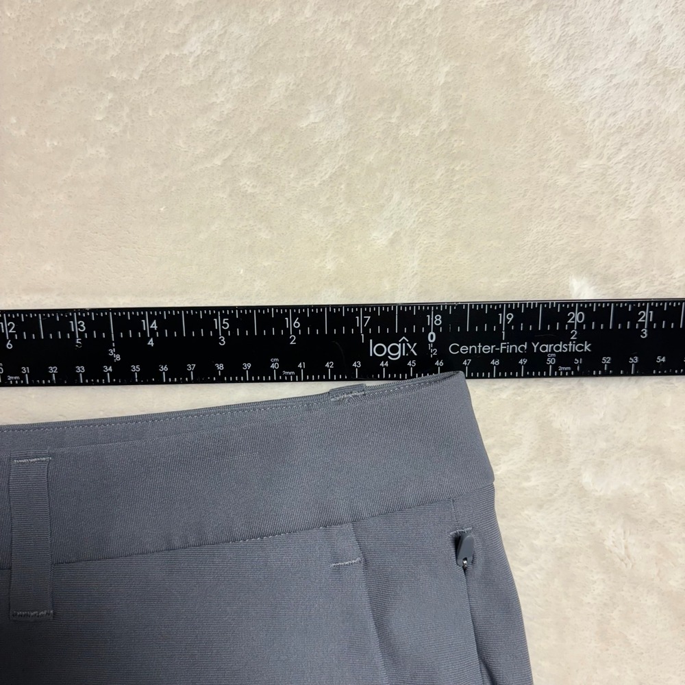 Lululemon Mens ABC Slim-Fit Trousers Warpstreme Size 36 Gray Chino Golf M5AO4S - Picture 9 of 11